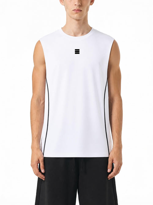 white,men,tanktop,sportswear