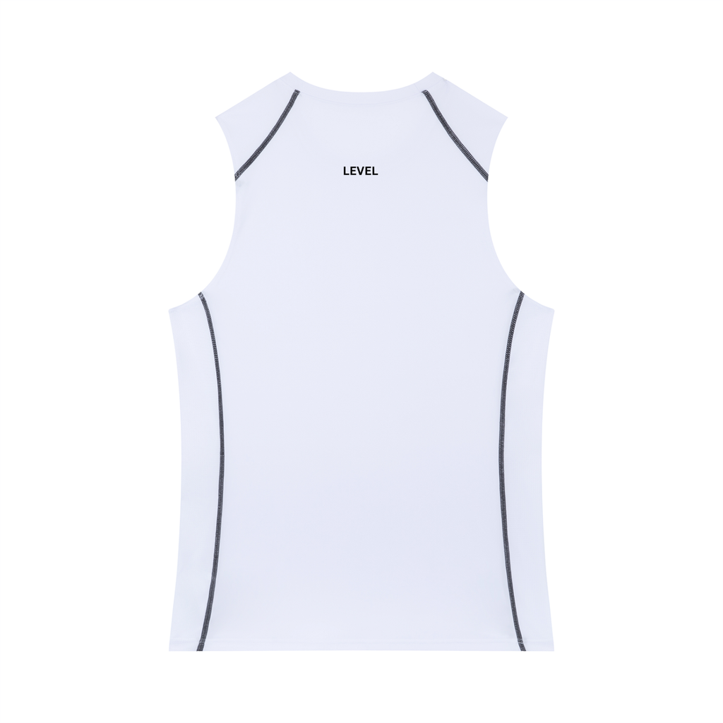 white,men,tanktop,sportswear