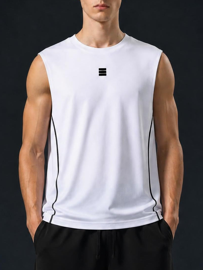 CORE — Men's White Slim Fit Tank