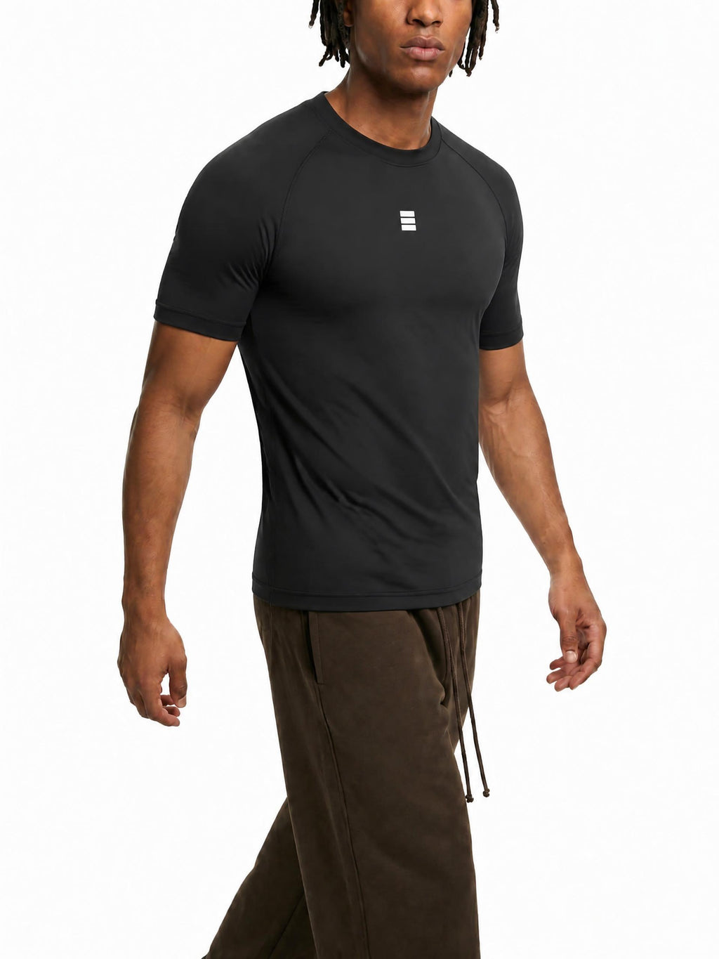 CORE — Black Short Sleeve Compression Shirt