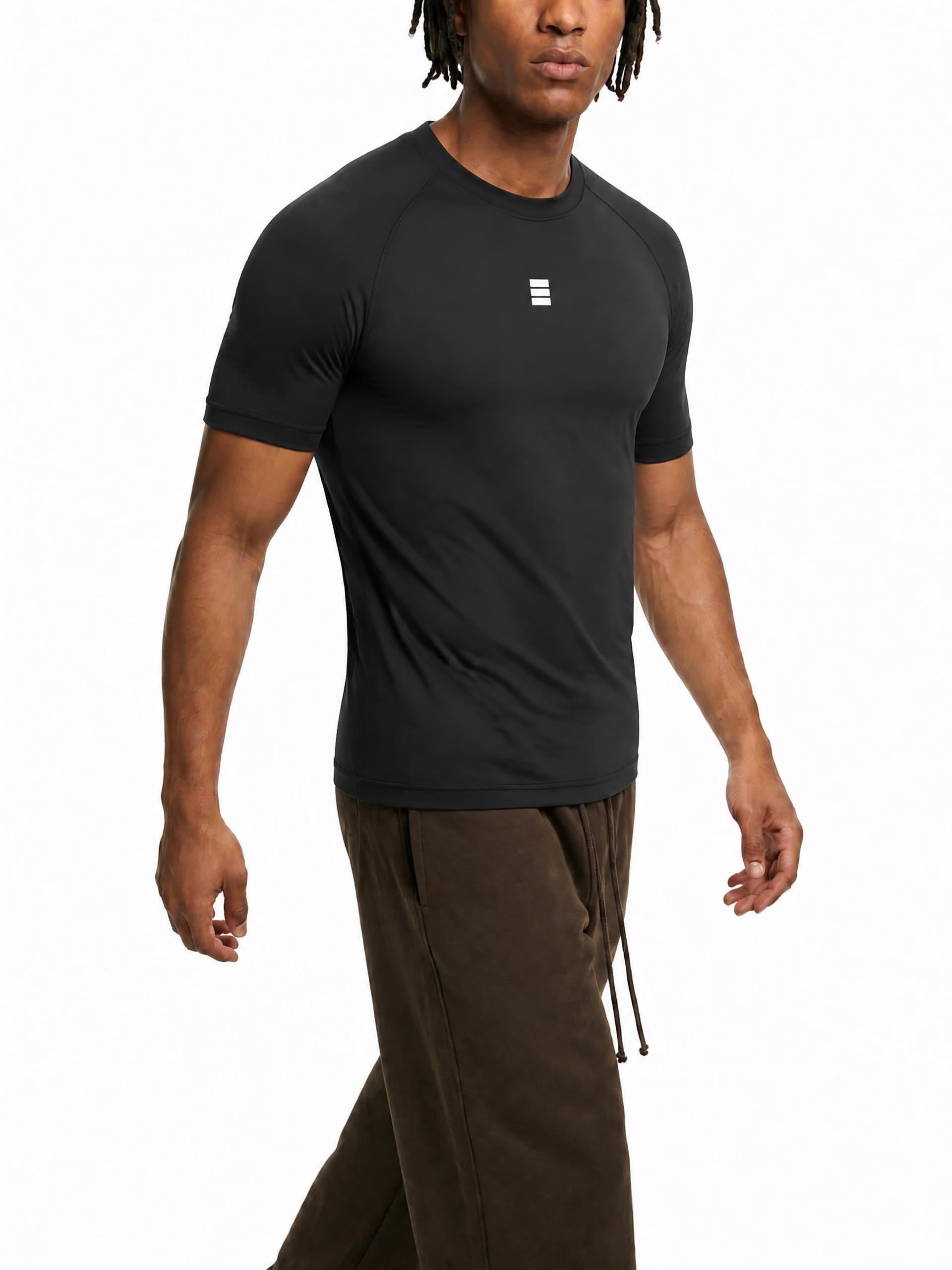 CORE — Black Short Sleeve Compression Shirt