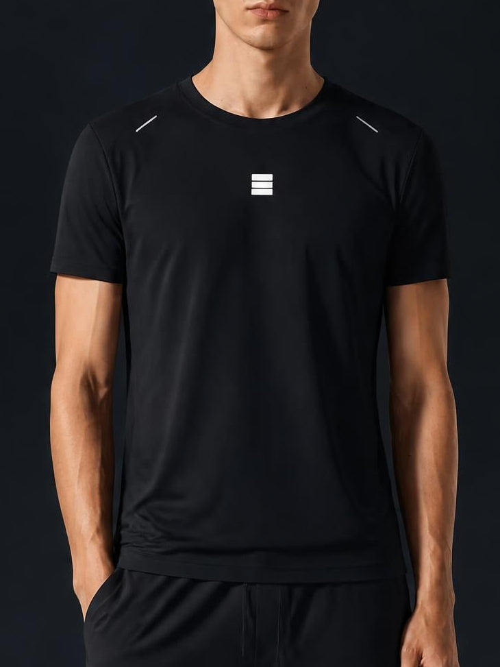 CORE — Men's Black Reflective Raglan Tee