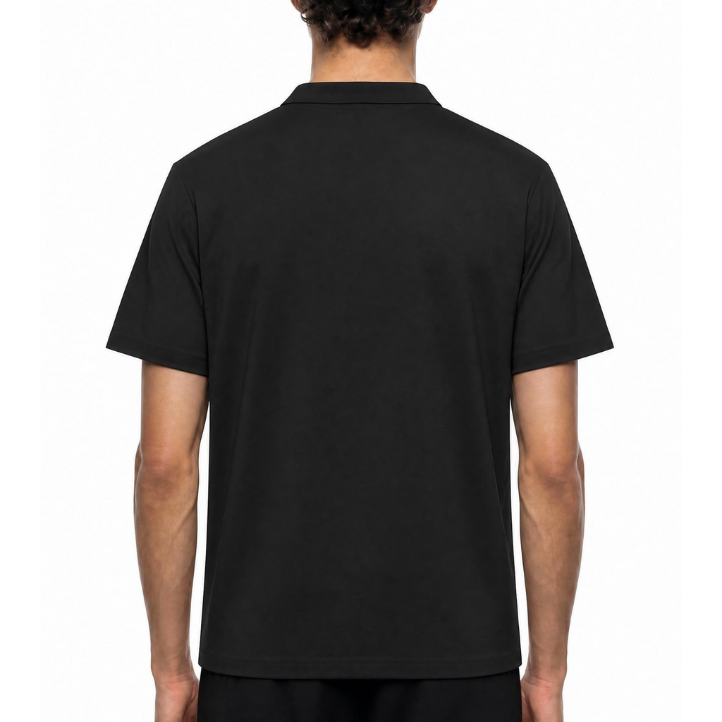CORE — Black Zipper Polo