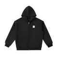 CORE — Black Zip-Up Hoodie